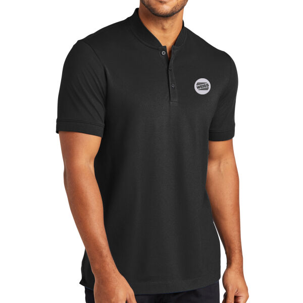 Embroidered WEISS North America, Inc. - Stretch Pique Henley Thumbnail