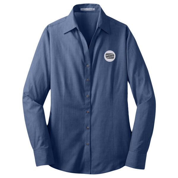 Embroidered WEISS North America, Inc. - Ladies Crosshatch Easy Care Shirt Thumbnail