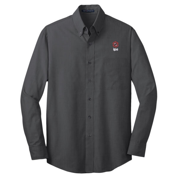 Embroidered IPS - Crosshatch Easy Care Shirt Thumbnail