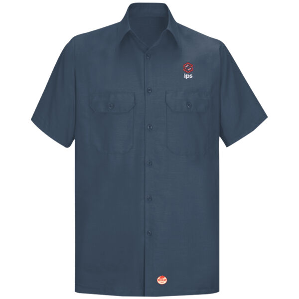 Embroidered IPS - Short Sleeve Solid Ripstop Shirt Thumbnail